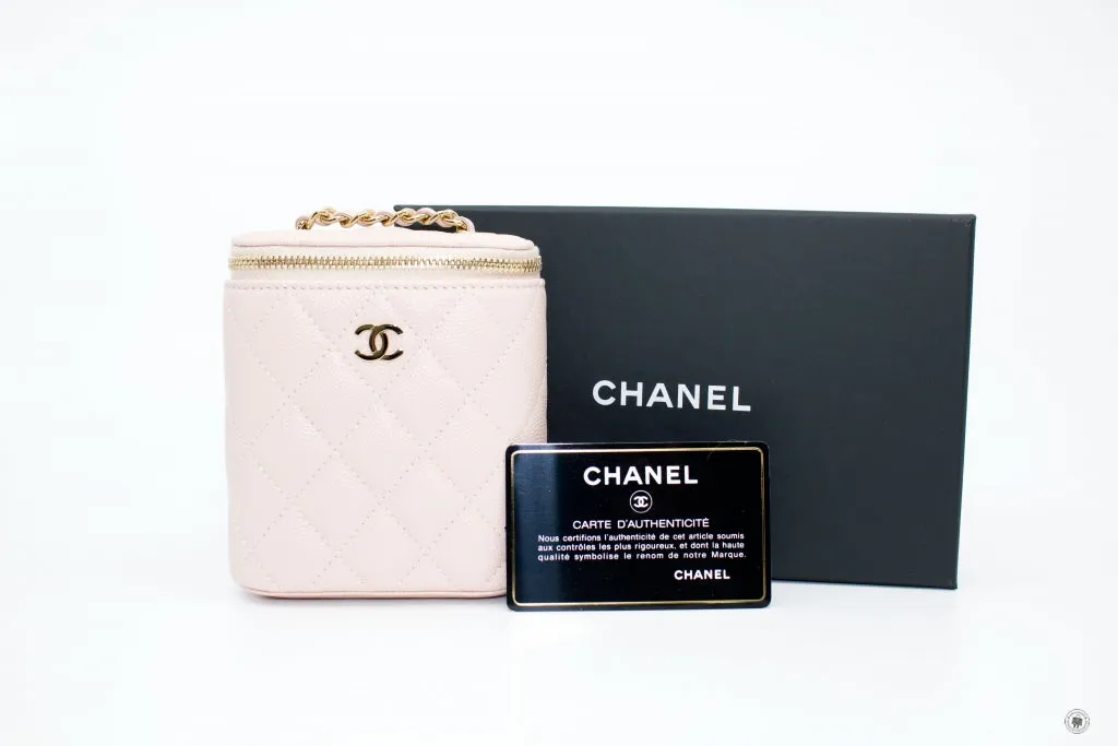Chanel AP1466Y33352 Small Vanity With Classic Chain Pink   NA116 Caviar Shoulder Bags Pbhw