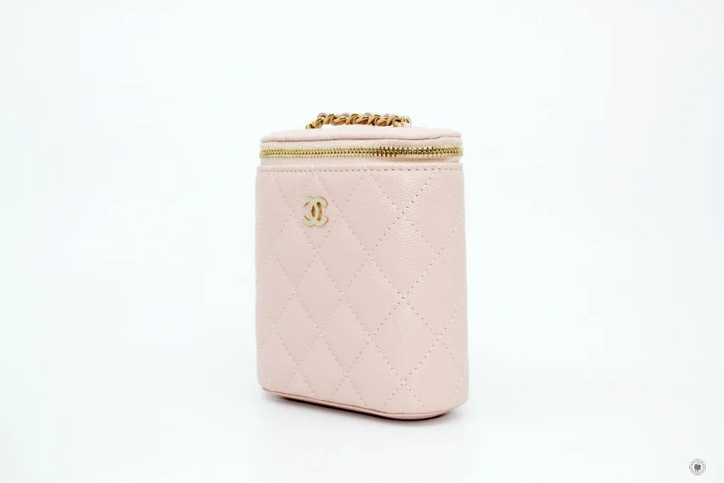 Chanel AP1466Y33352 Small Vanity With Classic Chain Pink   NA116 Caviar Shoulder Bags Pbhw