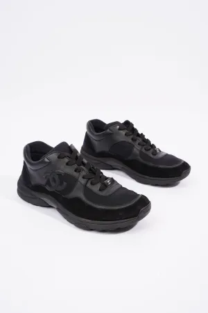 Chanel CC Logo Sneaker Black Suede EU 40 UK 7