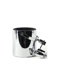 Chrome Motorcycle Cup Holder With Foam Cup Insert