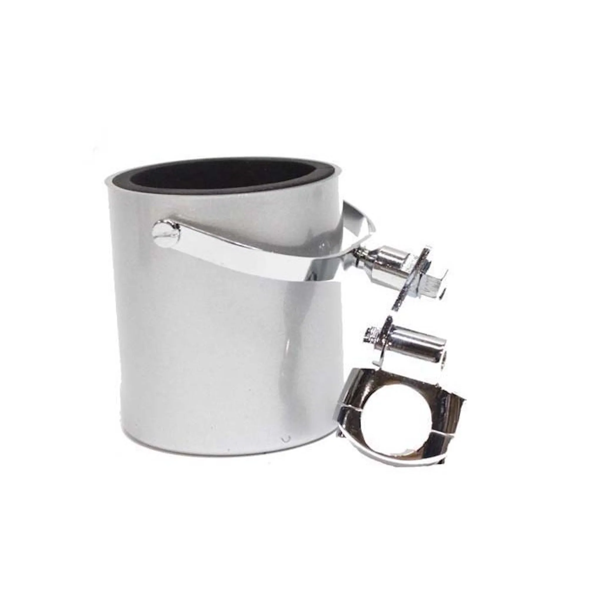 Chrome Motorcycle Cup Holder With Foam Cup Insert
