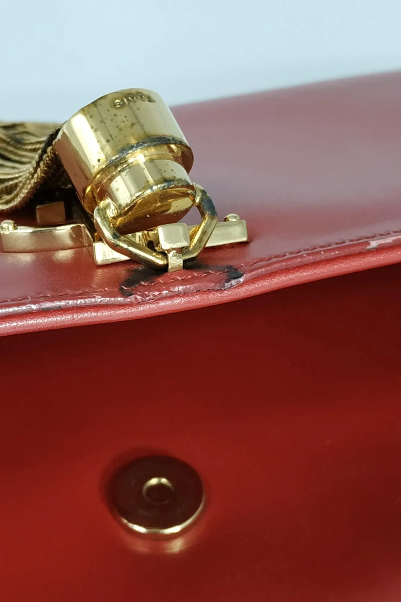 Classic Monogram Kate Clutch Red With Tassel