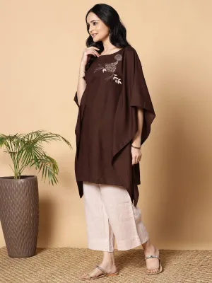 Coffee Kaftan Kurta - Mayuri