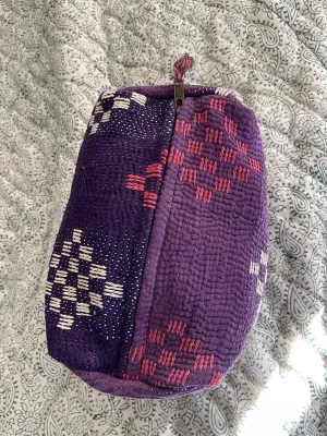 Cosmetic Bag Vintage Kantha - Mystique