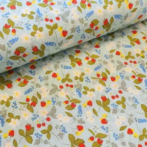 Cotton Print - Strawberry Flower