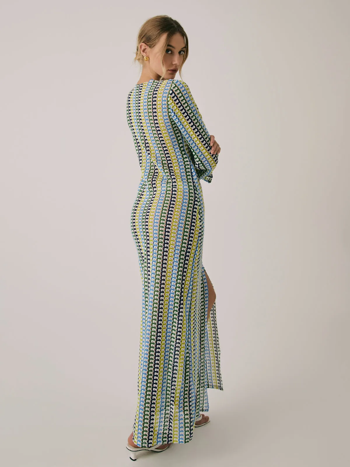 Crochet Vacation Graceful Split Long Dress