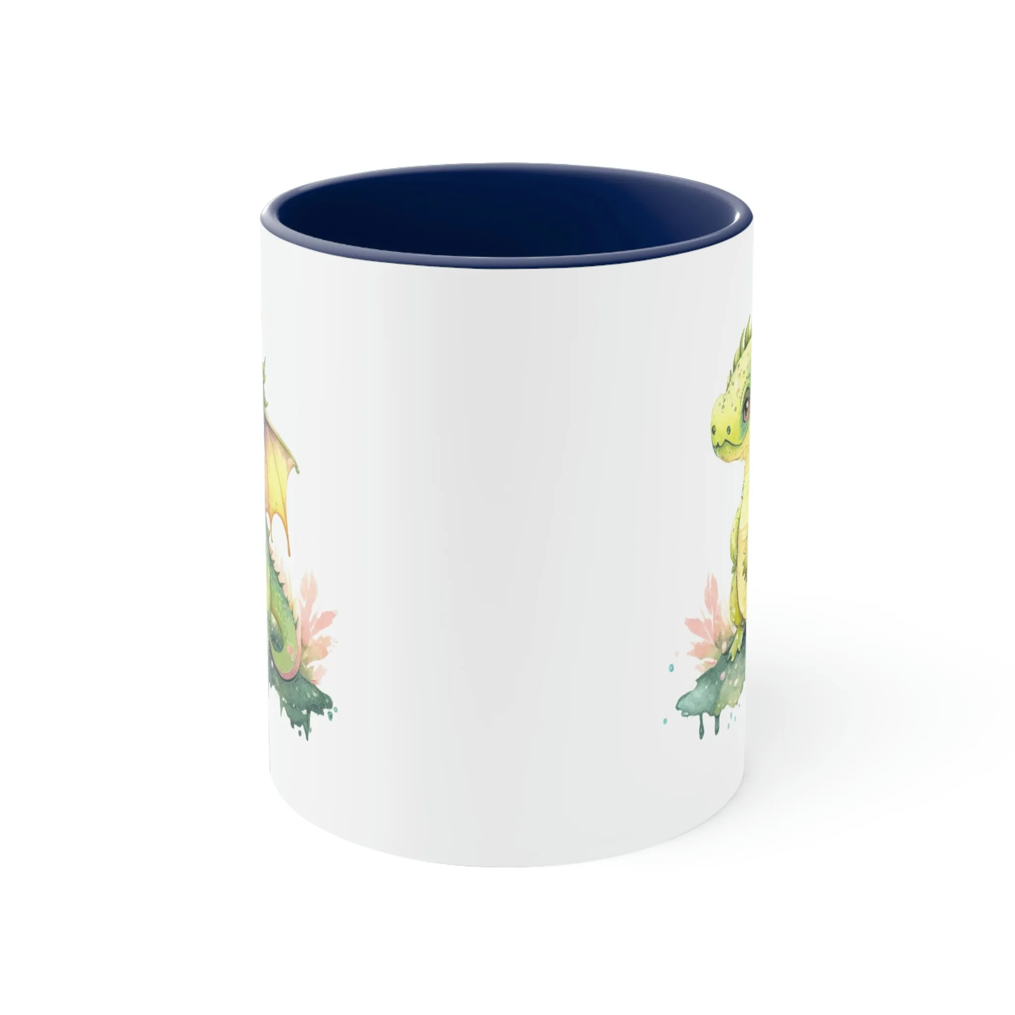Cute Watercolor Dragon 07 - Accent Coffee Mug, 11oz