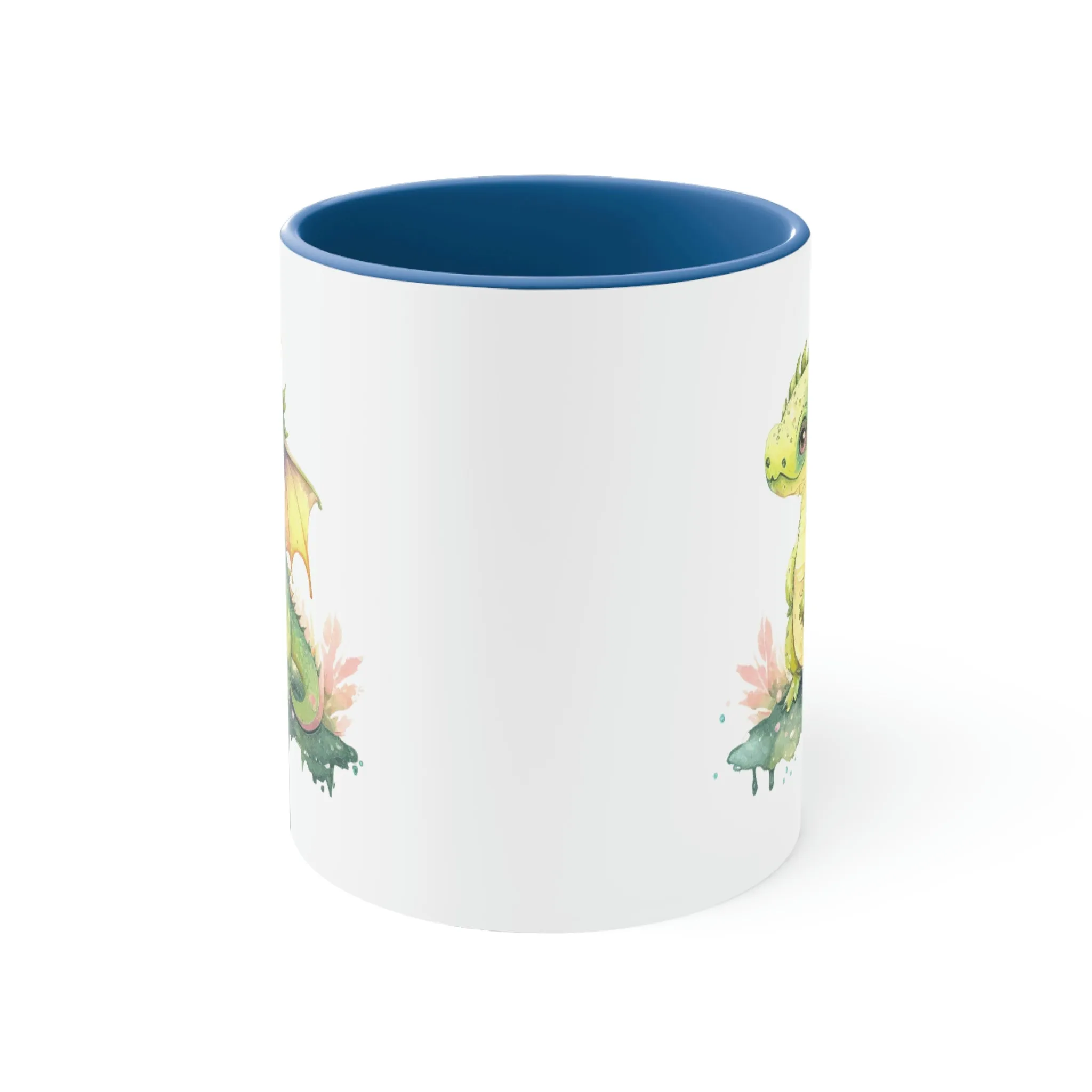 Cute Watercolor Dragon 07 - Accent Coffee Mug, 11oz