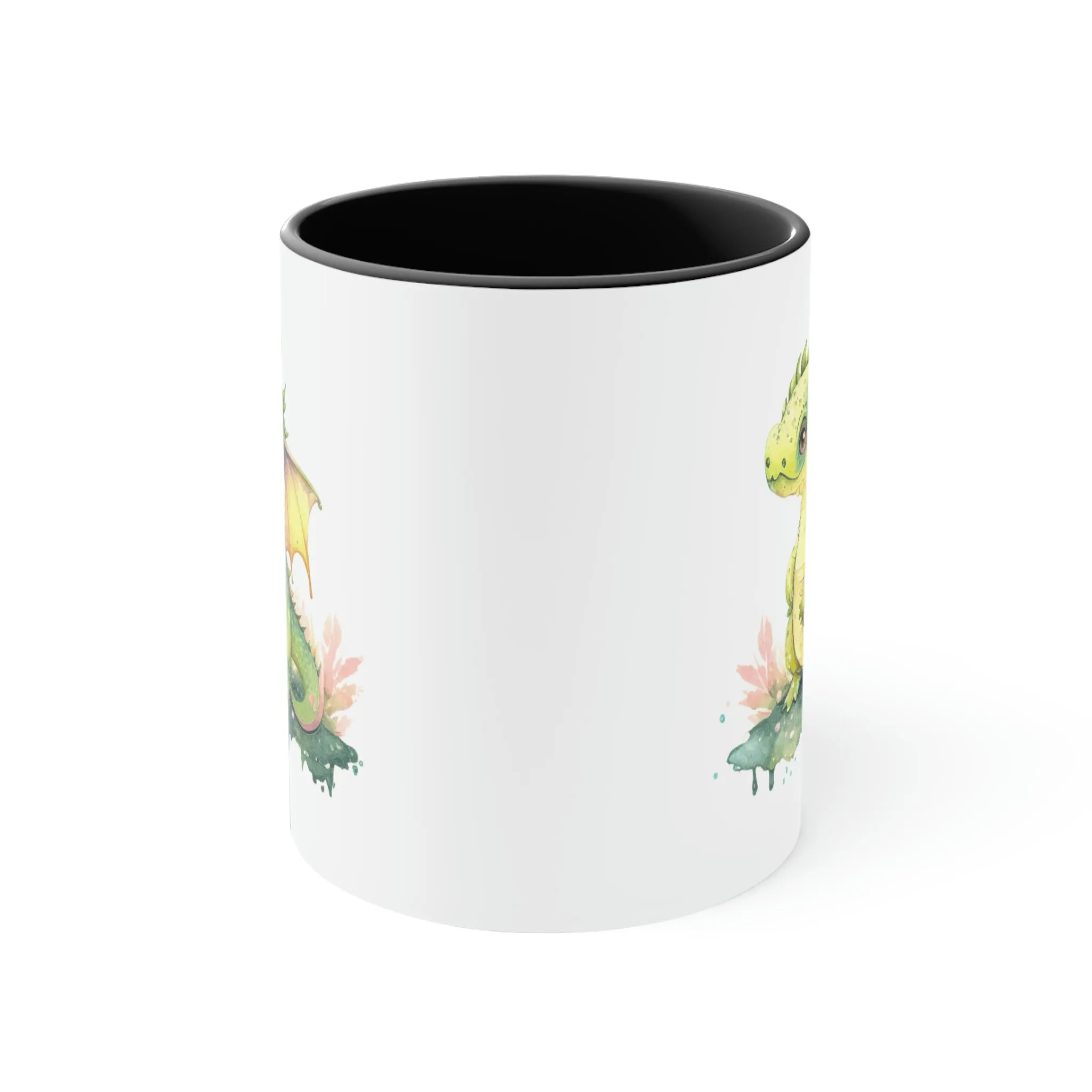 Cute Watercolor Dragon 07 - Accent Coffee Mug, 11oz