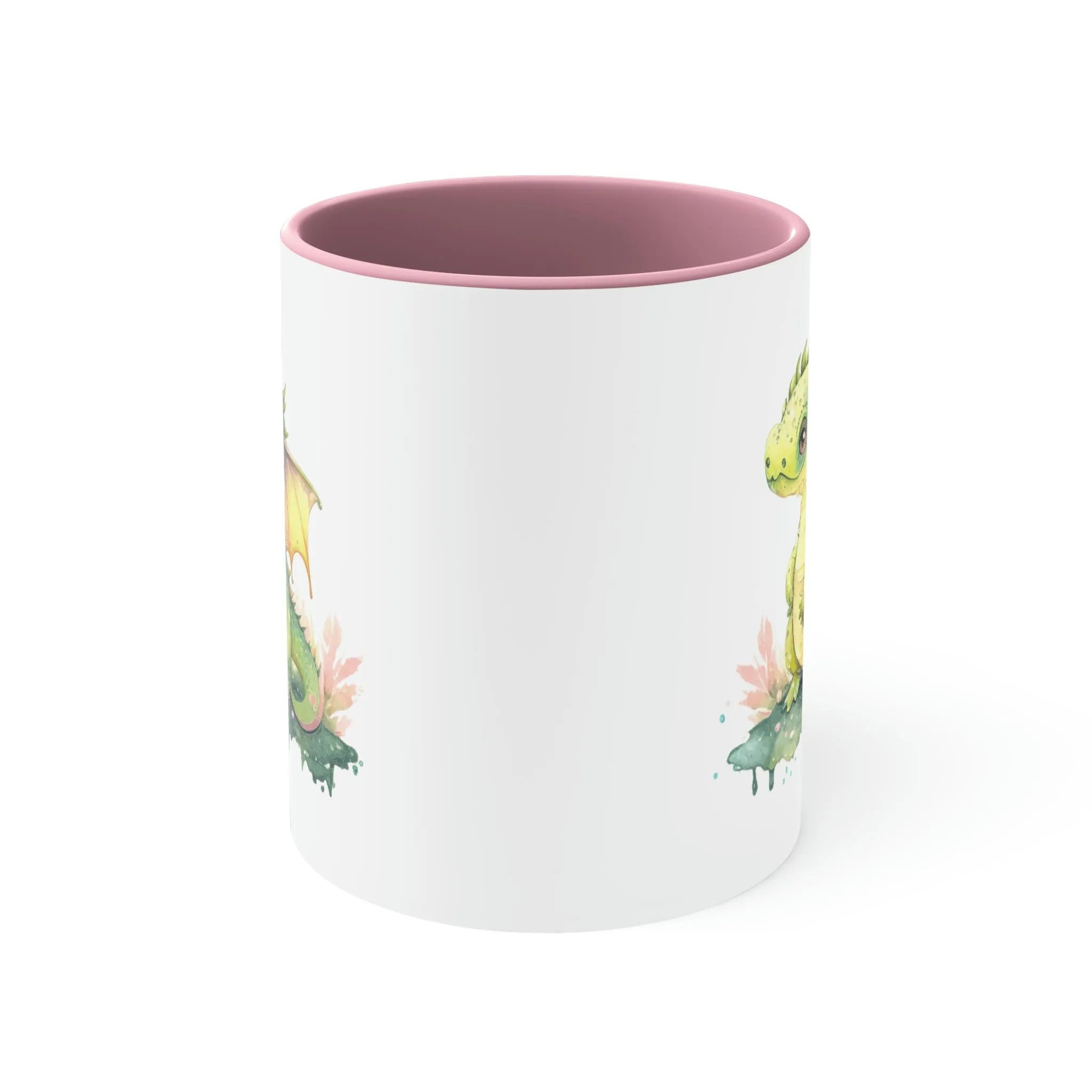 Cute Watercolor Dragon 07 - Accent Coffee Mug, 11oz