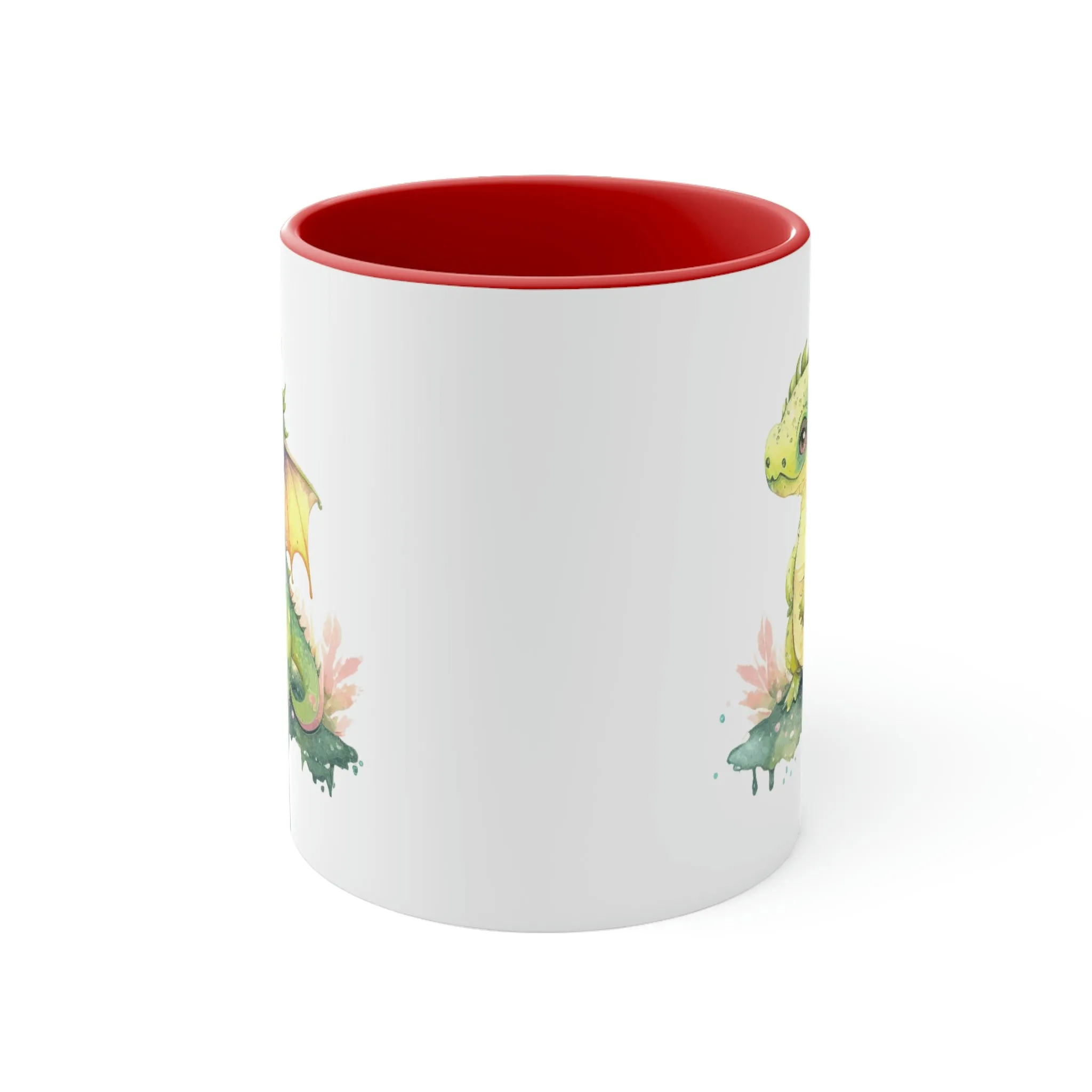 Cute Watercolor Dragon 07 - Accent Coffee Mug, 11oz