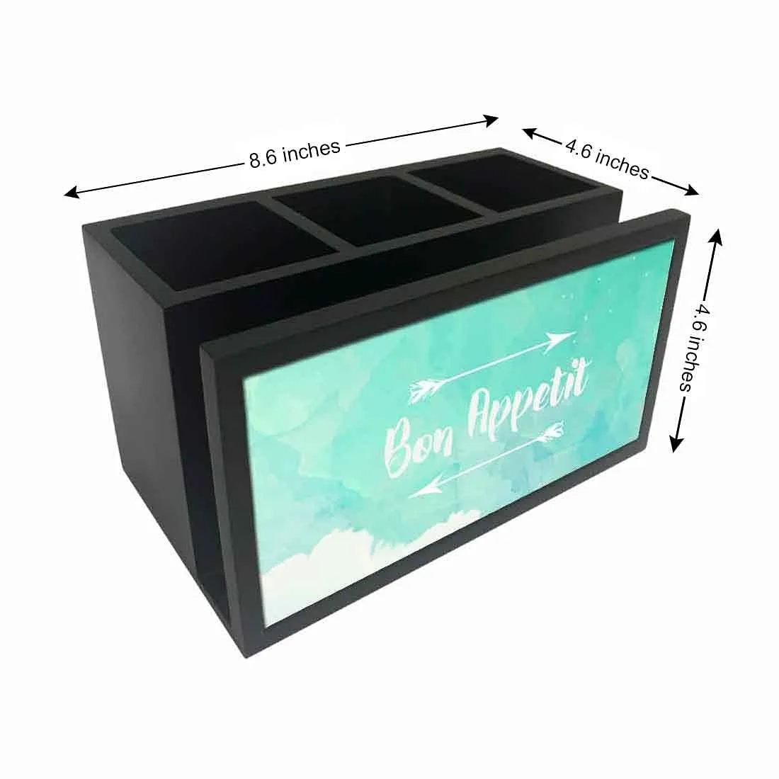 Cutlery Tissue Holder Napkin Stand -  Blue Watercolor
