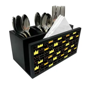 Cutlery Tissue Holder Napkin Stand -  Crown