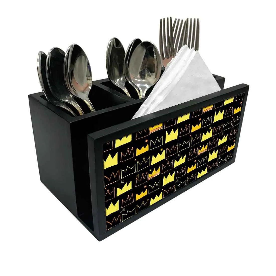 Cutlery Tissue Holder Napkin Stand -  Crown
