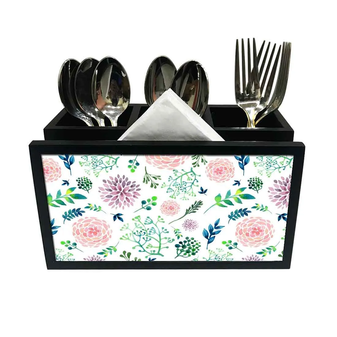 Cutlery Tissue Holder Napkin Stand -  Flower