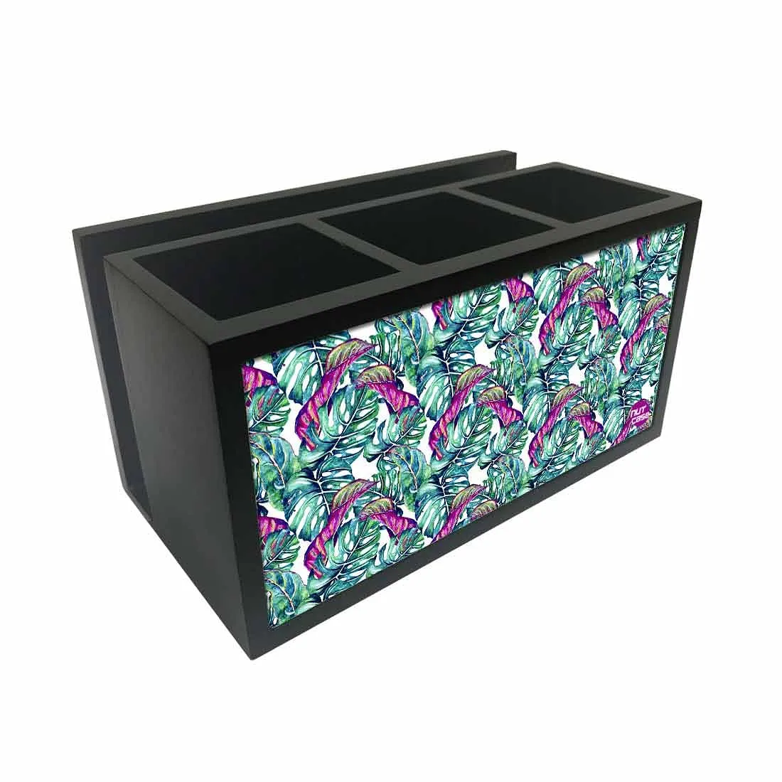 Cutlery Tissue Holder Napkin Stand -  Monstera Tropical Leaf