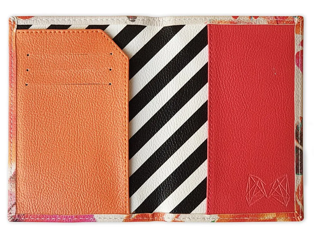 Damascene Flowers Passport Holder by Rana Salam