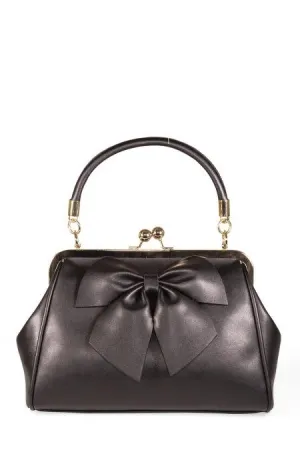 Dancing Days Retro Style Classic Big Bow With Kisslock Lockwood Handbag
