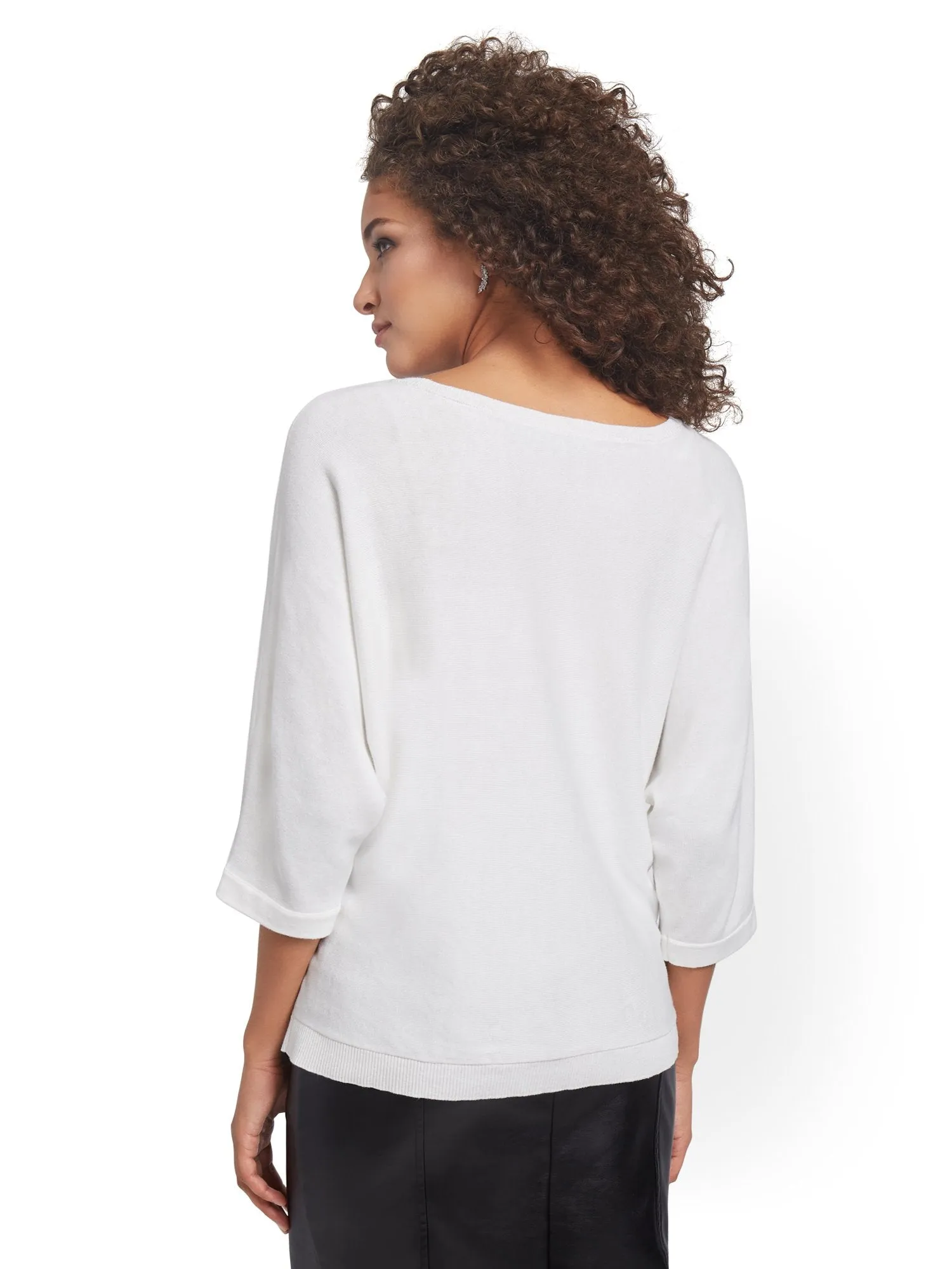 Dot-Print Easy Dolman Sweater