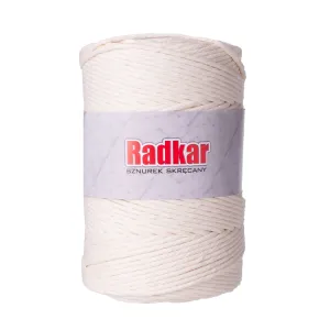 Ecru 5mm macrame twisted cotton cord