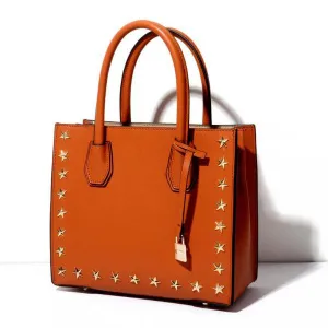 Elegant Casual Women Shoulder Handbag - Brown