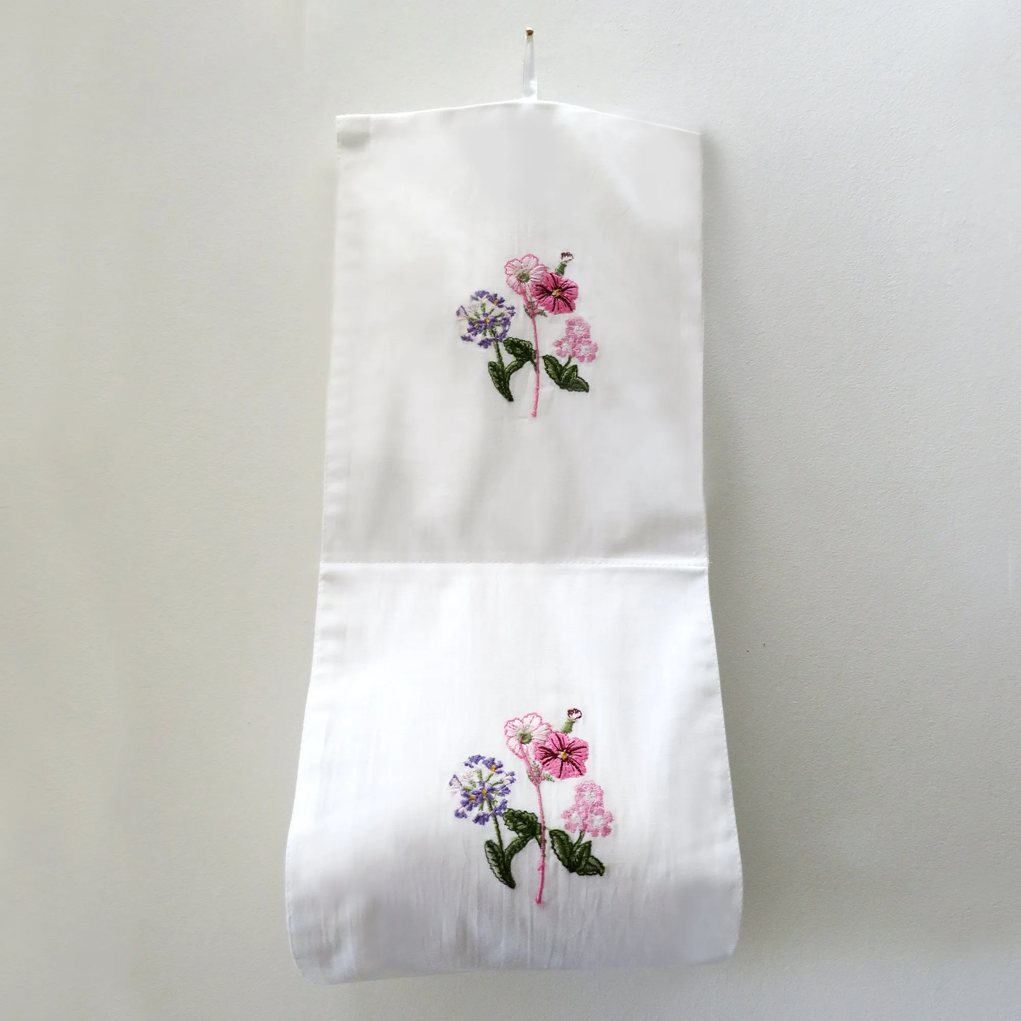 English Garden Cotton Roll Holder