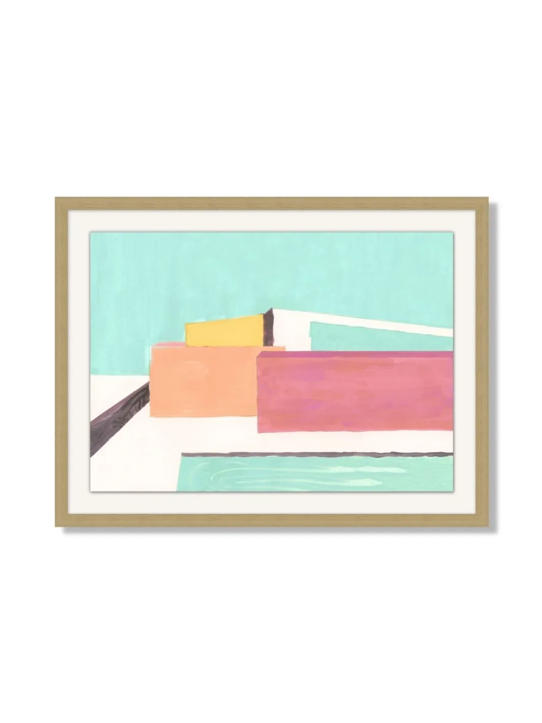'Expressionist Home' by Nathan Turner Framed Art