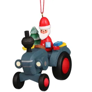 Farmer Santa on tractor - Christmas tree decoration (Pre-Order Item)
