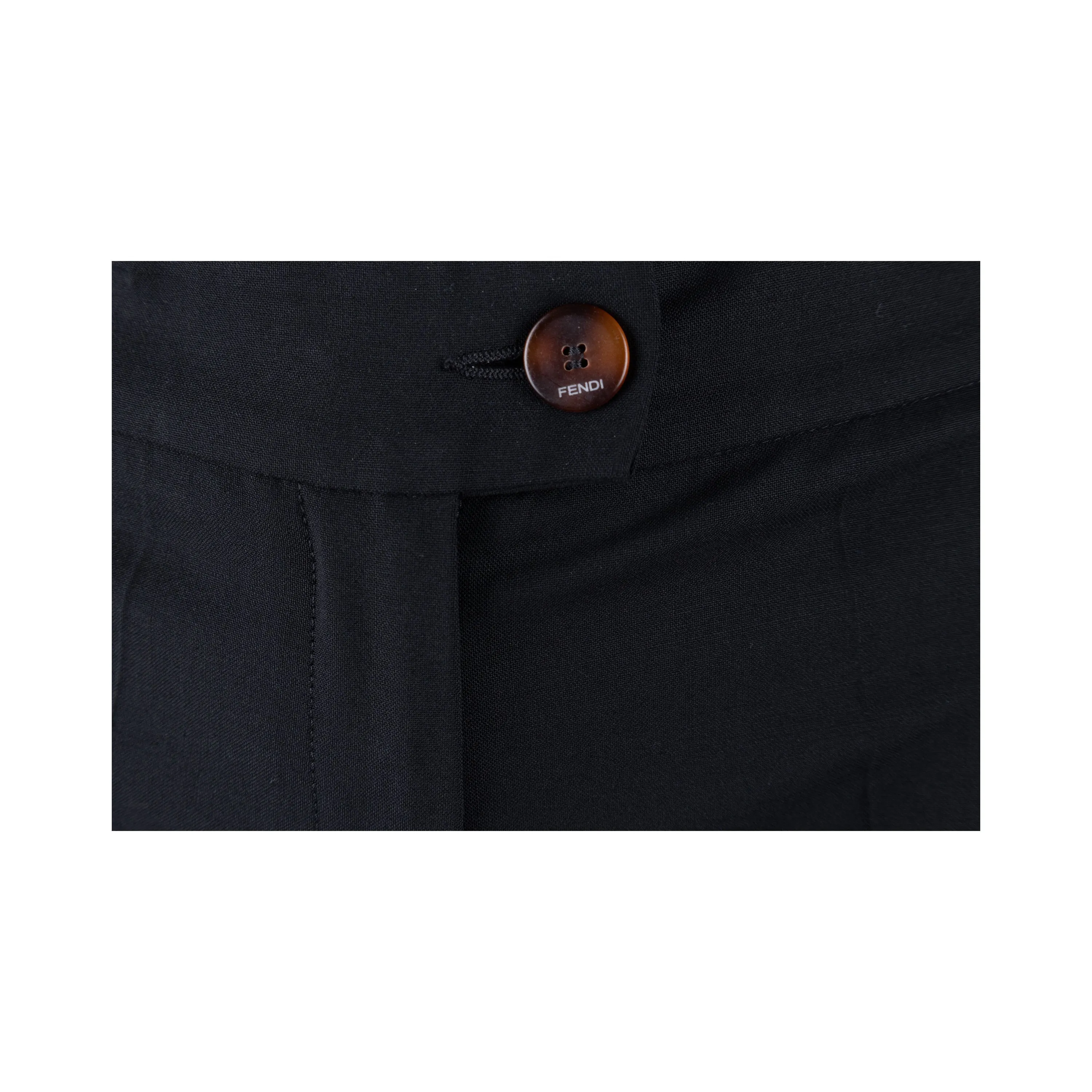 Fendi Black Tailored Pant - '10s