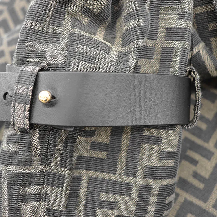 FENDI coat polyester Khaki, Brown FF8887 A5W3 36