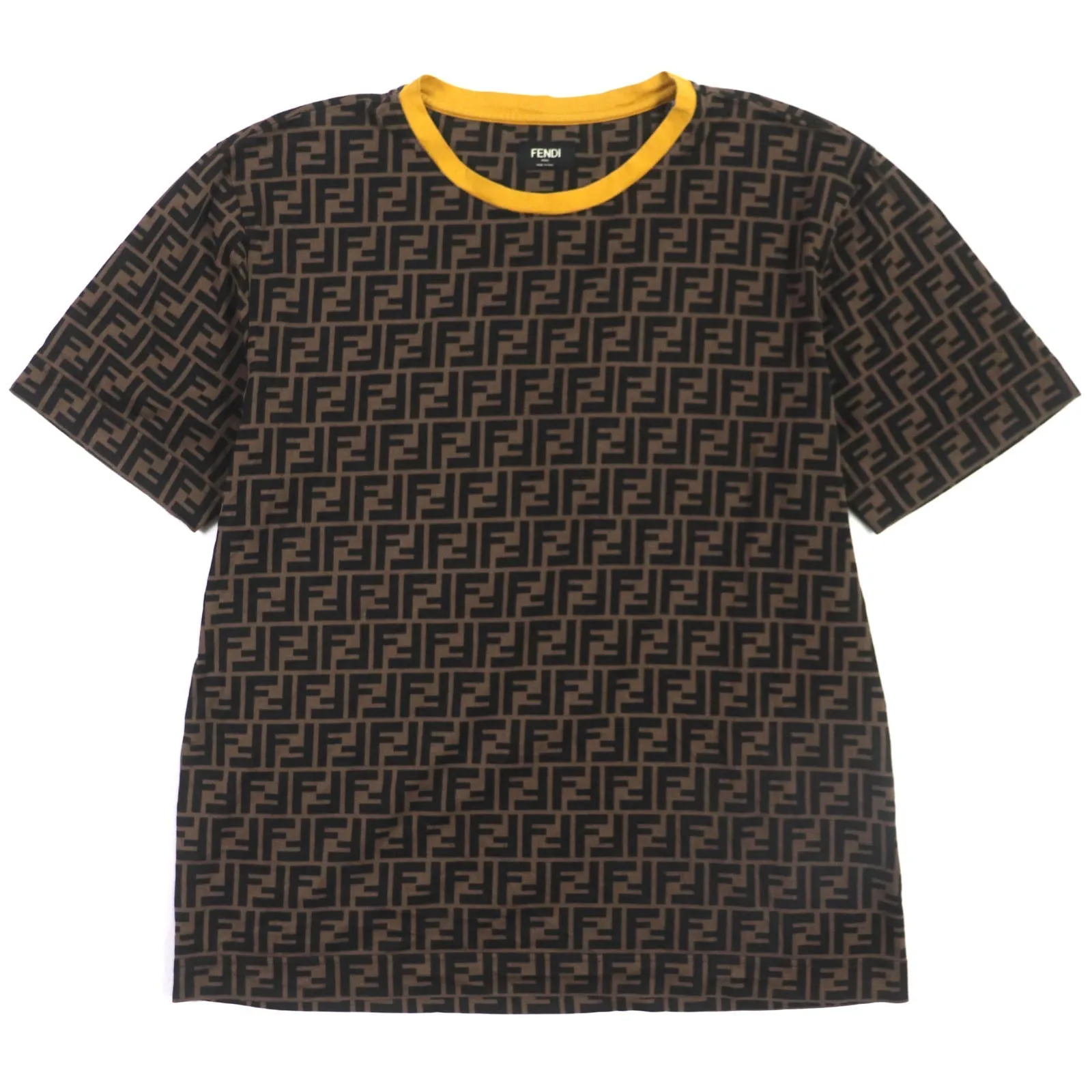 FENDI Short sleeve T-shirt FY0936 cotton Brown L
