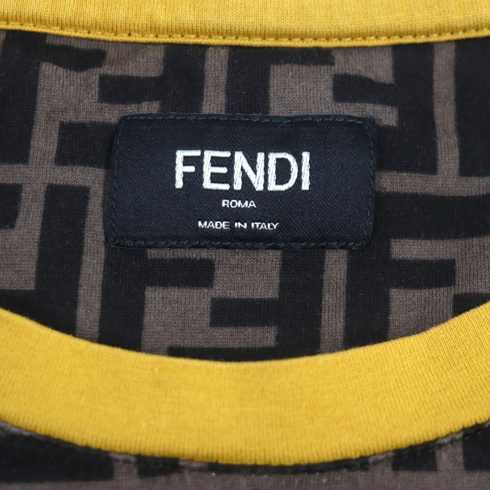FENDI Short sleeve T-shirt FY0936 cotton Brown L