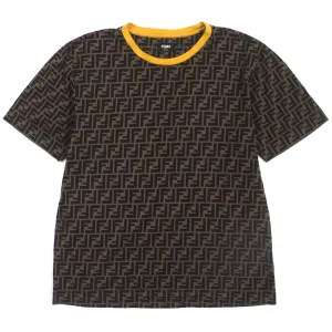 FENDI Short sleeve T-shirt FY0936 cotton Brown L