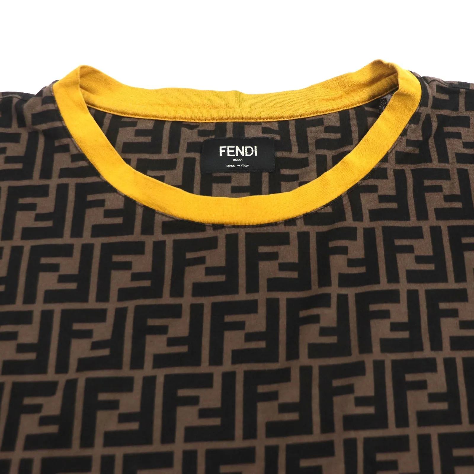 FENDI Short sleeve T-shirt FY0936 cotton Brown L
