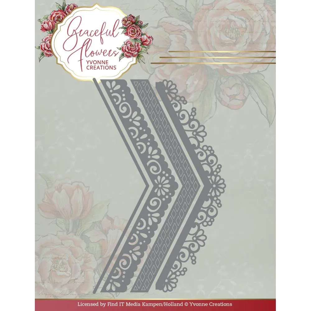 Find It Trading Yvonne Creations Dies - Graceful Borders, Graceful Flowers Collection*