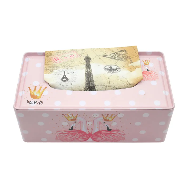 Flamingo Shine Tissue Box