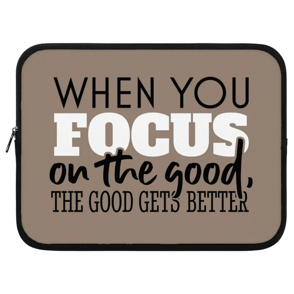 Focus on the Good iPad Sleeve - Cute Tablet Sleeve - Trendy Carrying Case