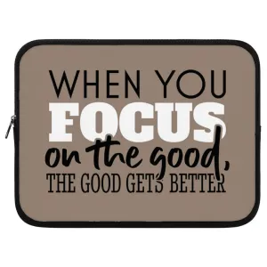 Focus on the Good iPad Sleeve - Cute Tablet Sleeve - Trendy Carrying Case