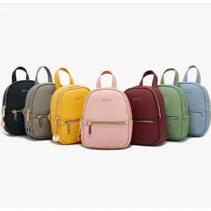 Forever Young Small Designer PU Leather Backpack