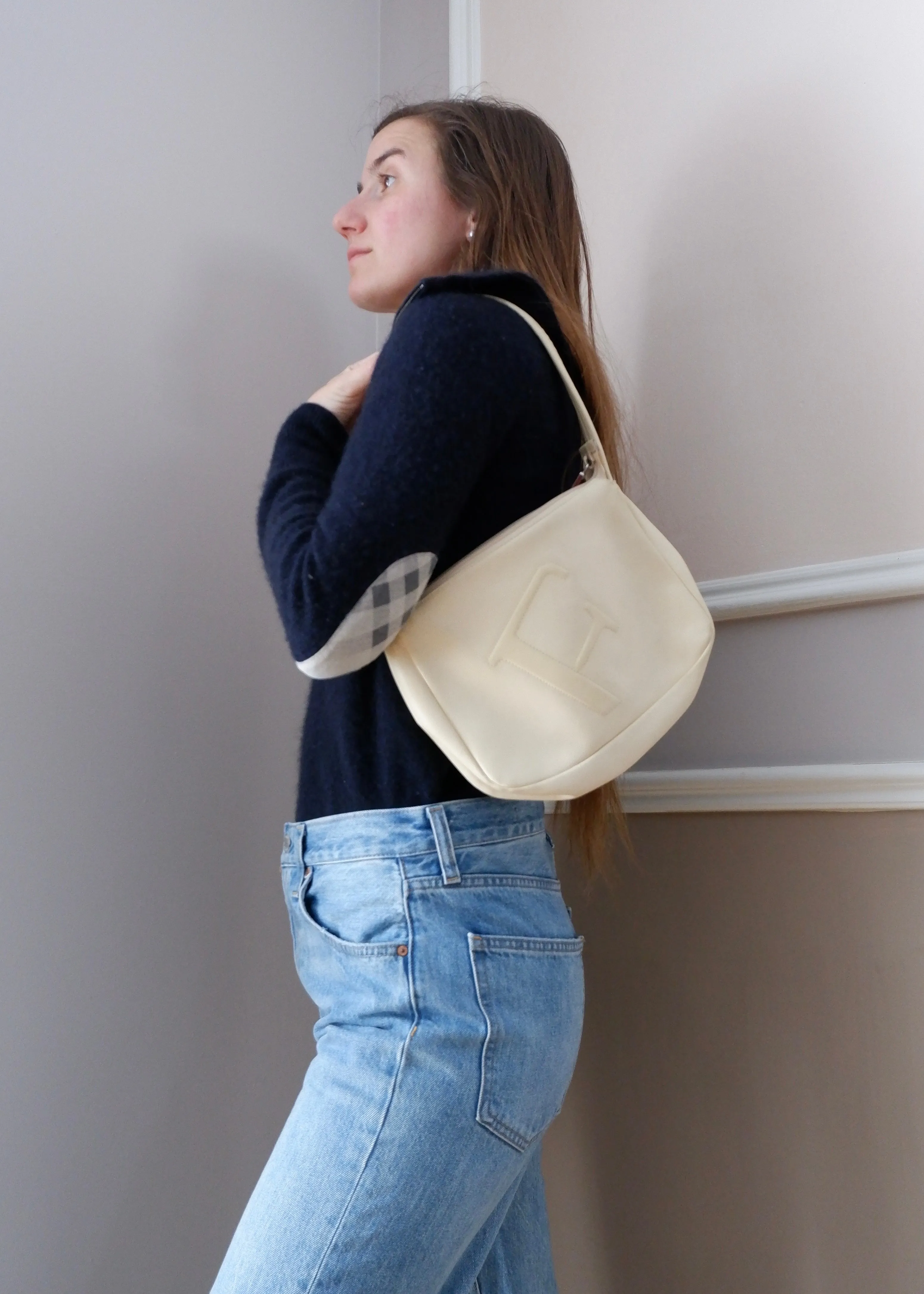 Furla Cream Shoulder Bag