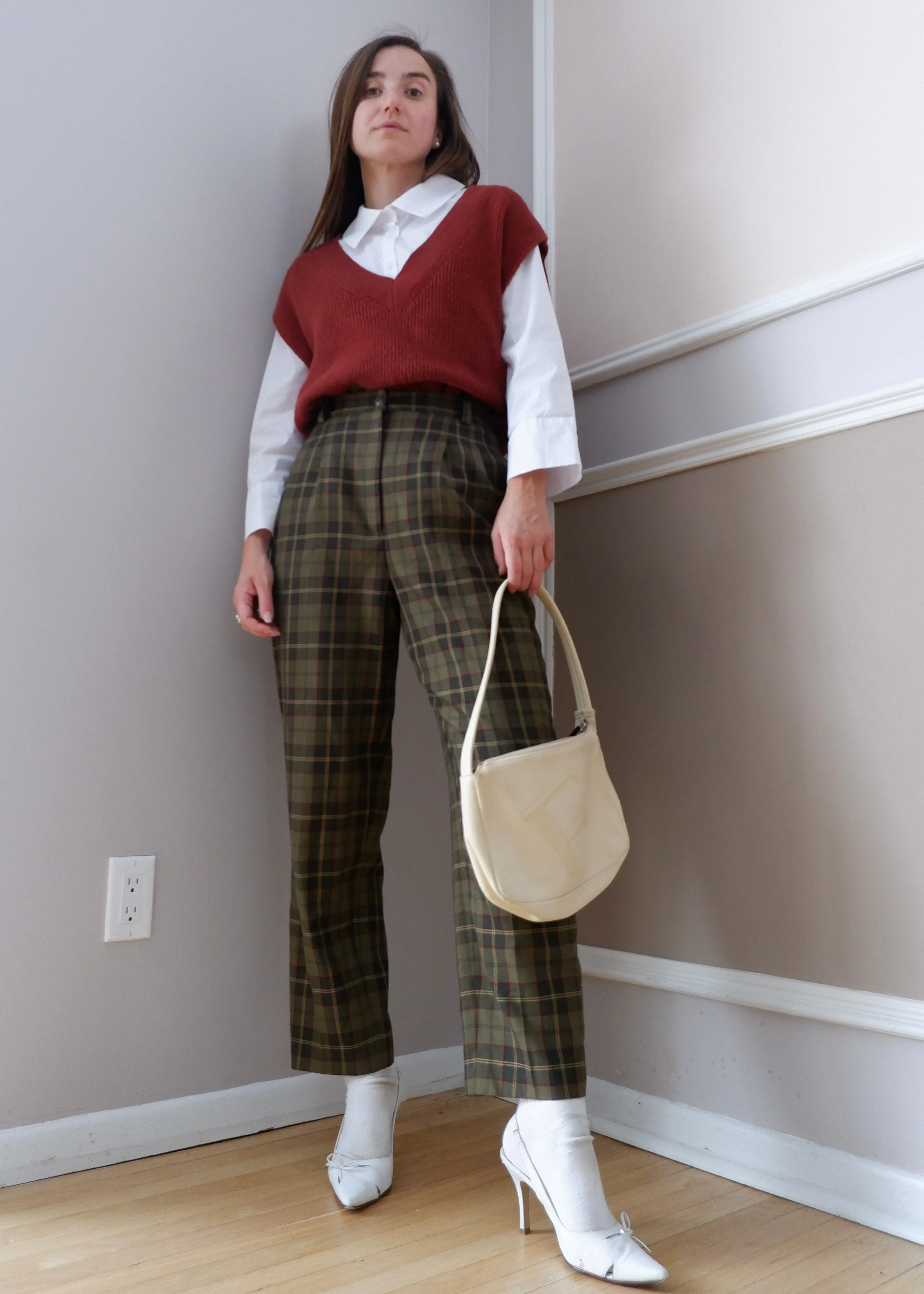 Furla Cream Shoulder Bag