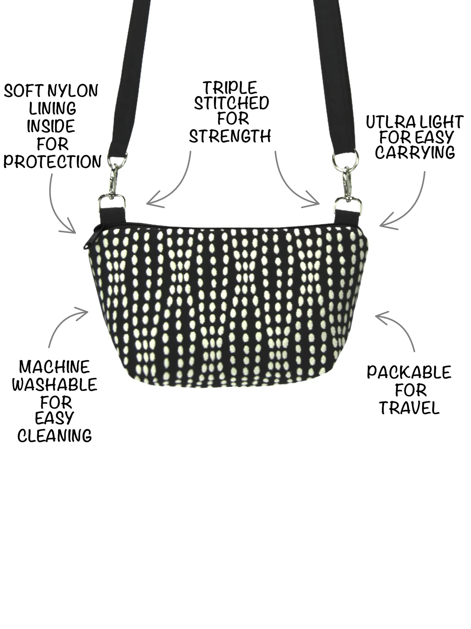 Gears | Dark Grey Nylon | RTS Traveler Belt Bag