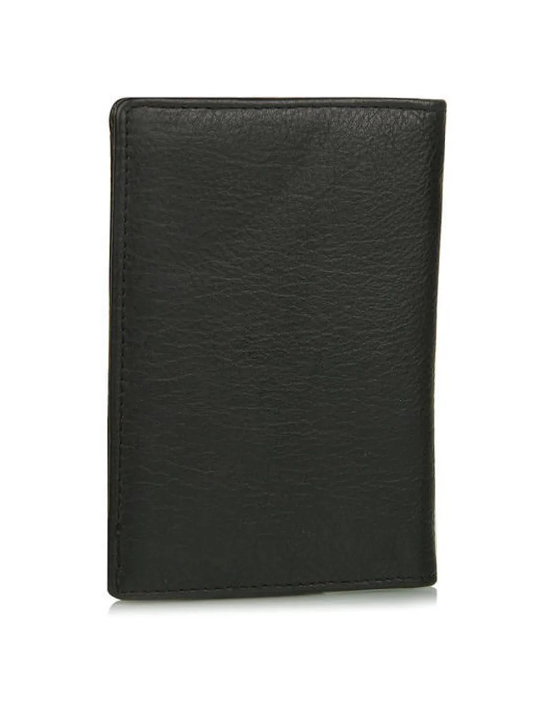 Genuine Leather Black Passport Cover