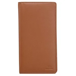 Genuine leather cognac tan organizer
