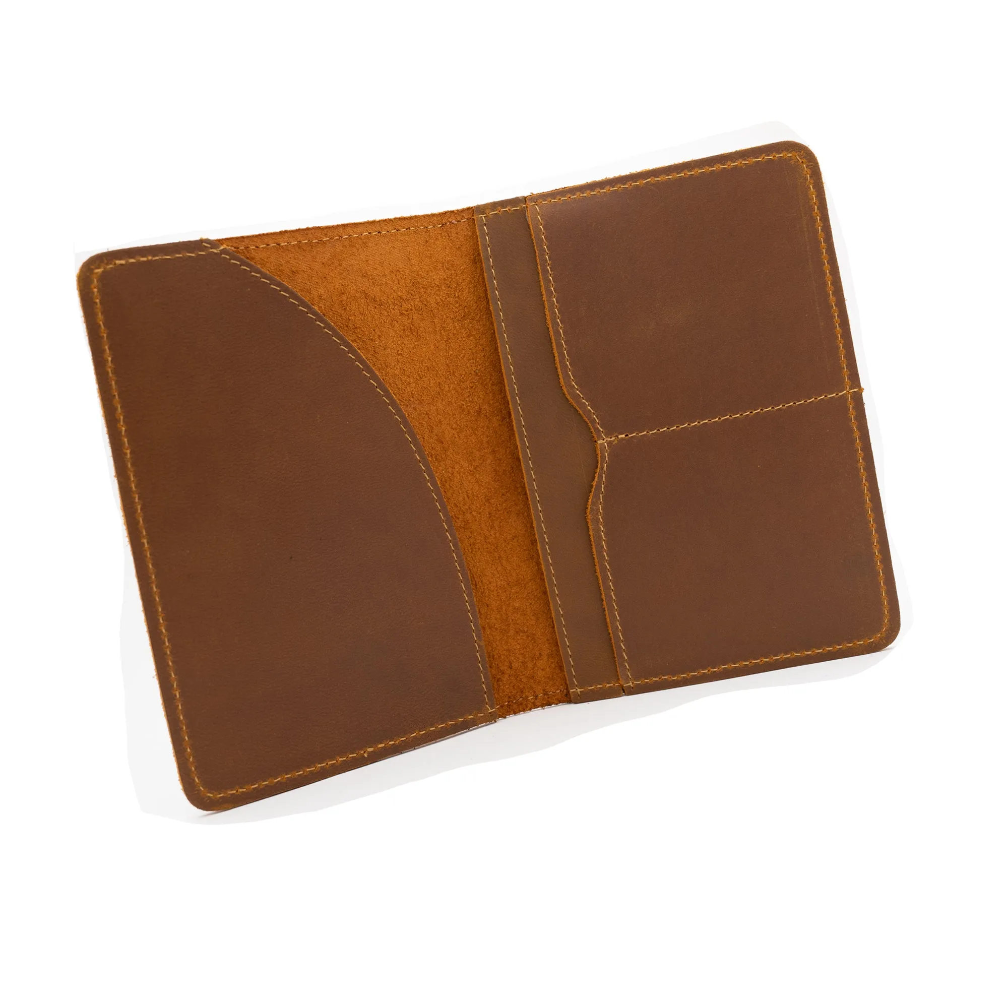 Genuine Leather Passport Holder Black