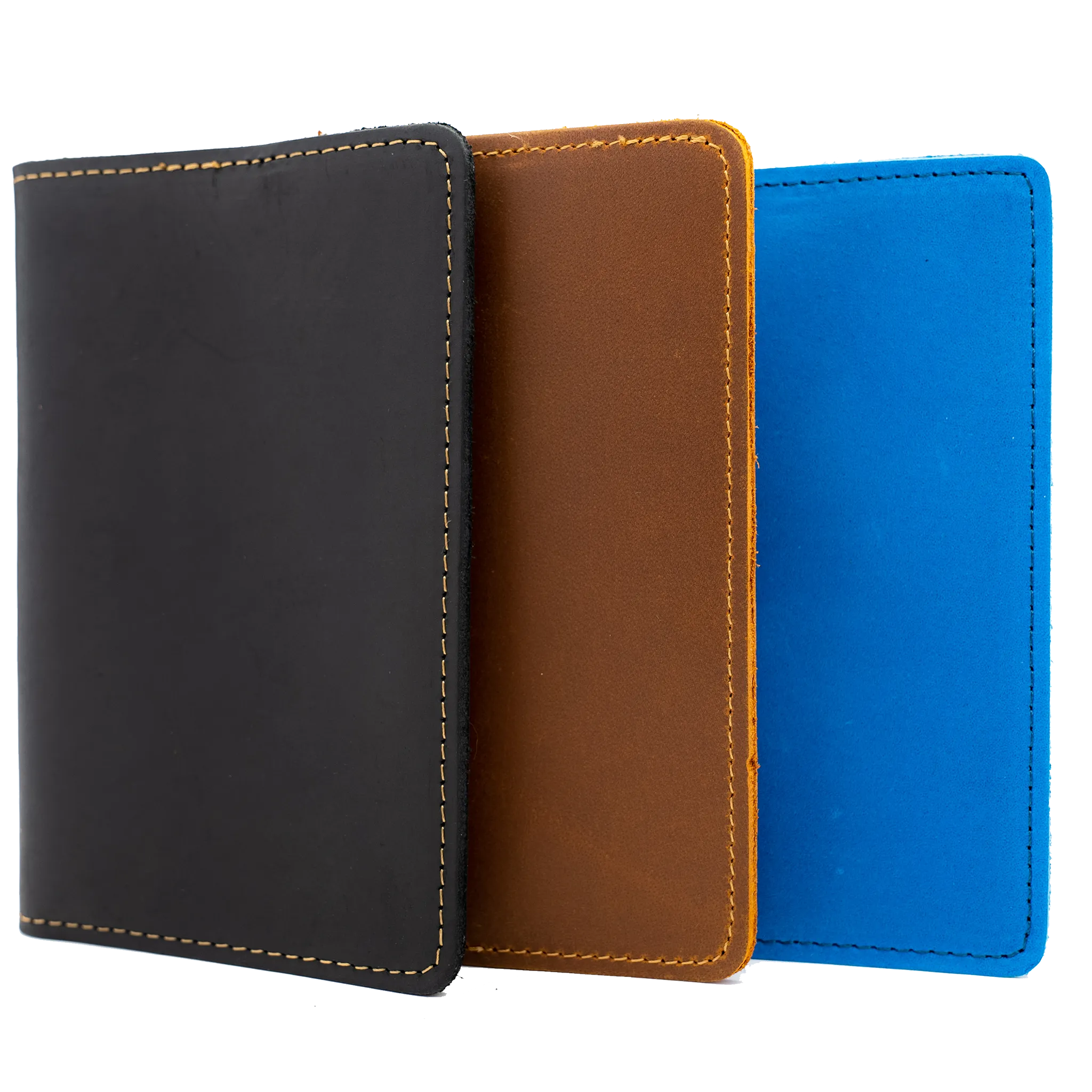 Genuine Leather Passport Holder Black