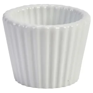 Genware Porcelain Fluted Ramekin 5.8cm/2.25"- Pack 12