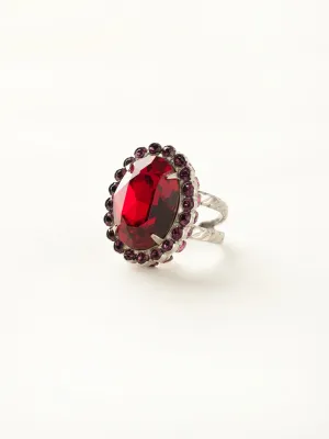 Glamorous Oval-Cut Cocktail Ring - RBT68ASPR