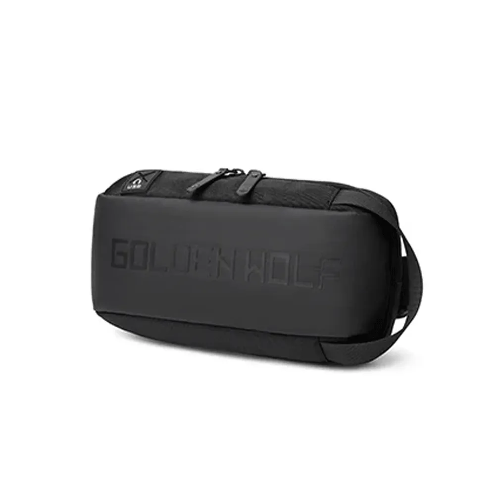 Golden Wolf GXB00131 Crossbody Bag - Black