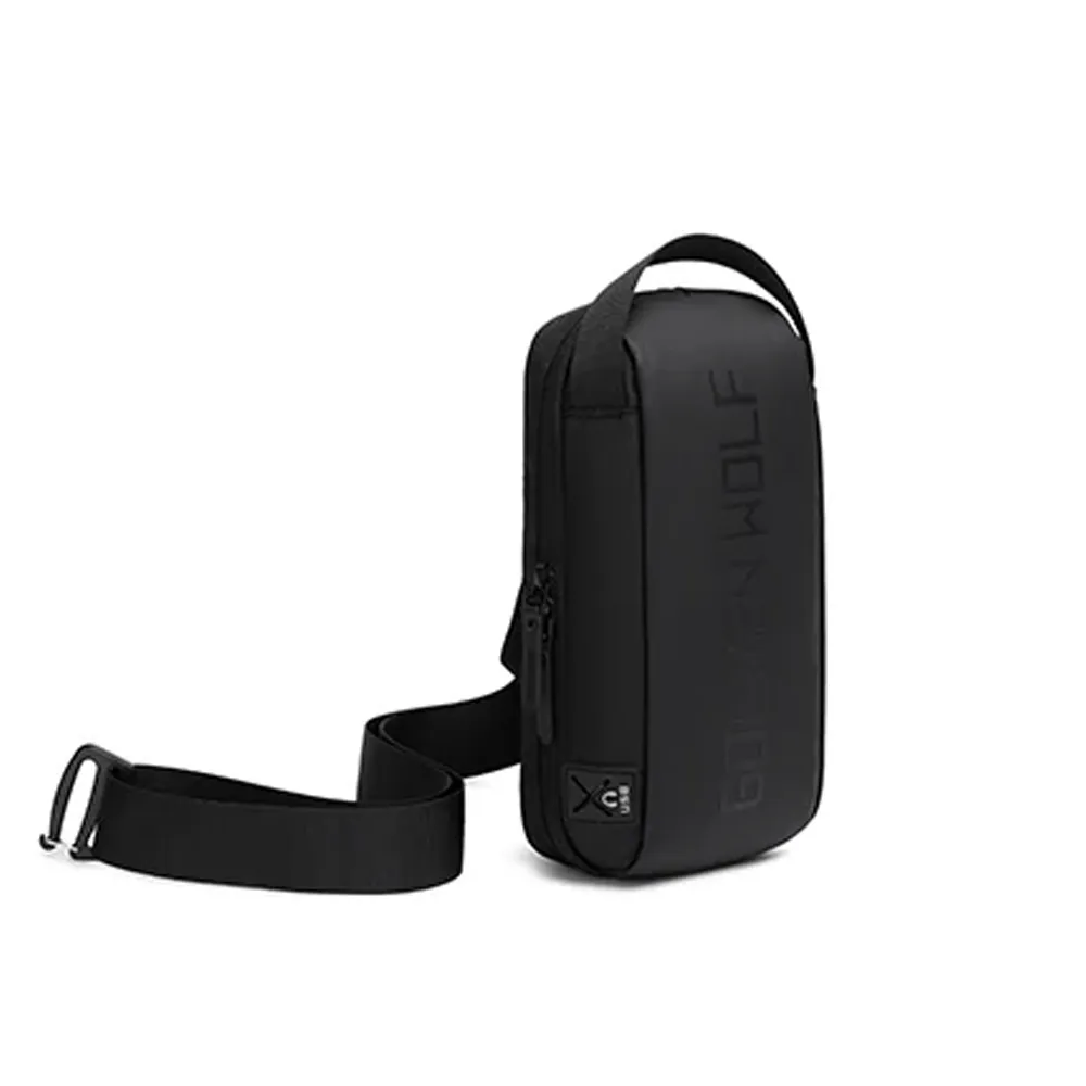 Golden Wolf GXB00131 Crossbody Bag - Black